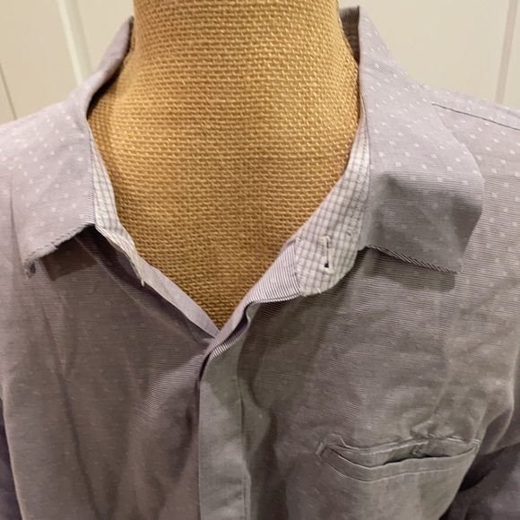 {Calvin Klein} XL purple long button down shirt - Picture 3 of 13